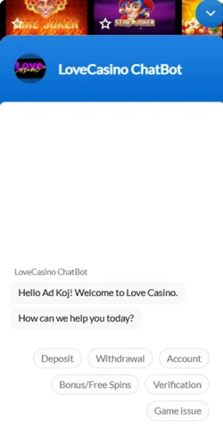 Chatbot Love Casino