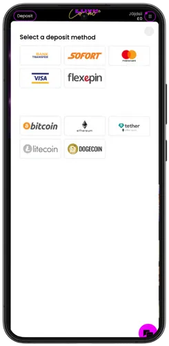 Make first deposit from £13