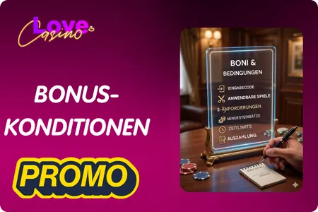 Bonus-Konditionen Love Casino
