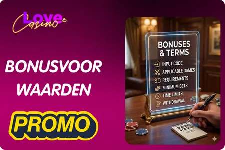 Bonusvoorwaarden Love Casino