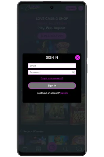 Log in