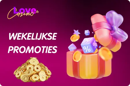 Wekelijkse bonusaanbiedingen voor Love Casino-spelers