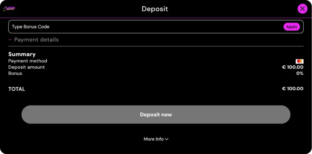 Where to Enter a Love Casino Promo Code